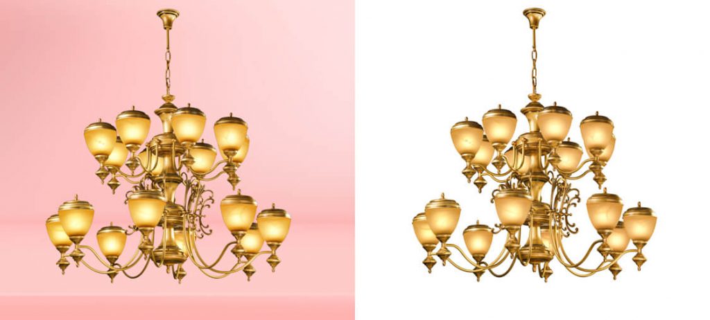 Chandelier Light Clipping Path Service