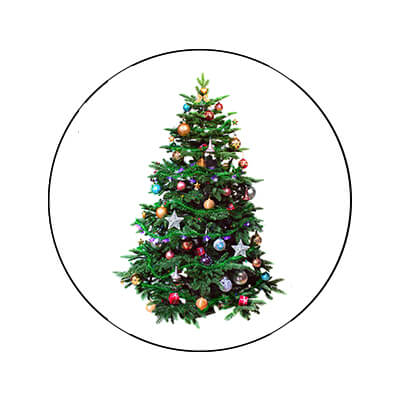 clipping path Christmas tree