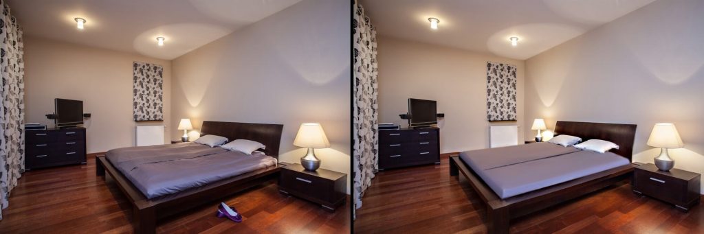 real estate photo object remove and photo enhancement